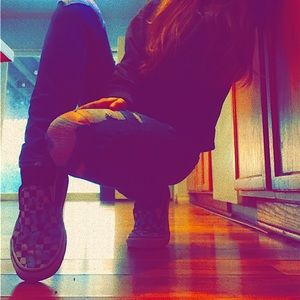 Jeans been worn, pretty good condition although they are cute.